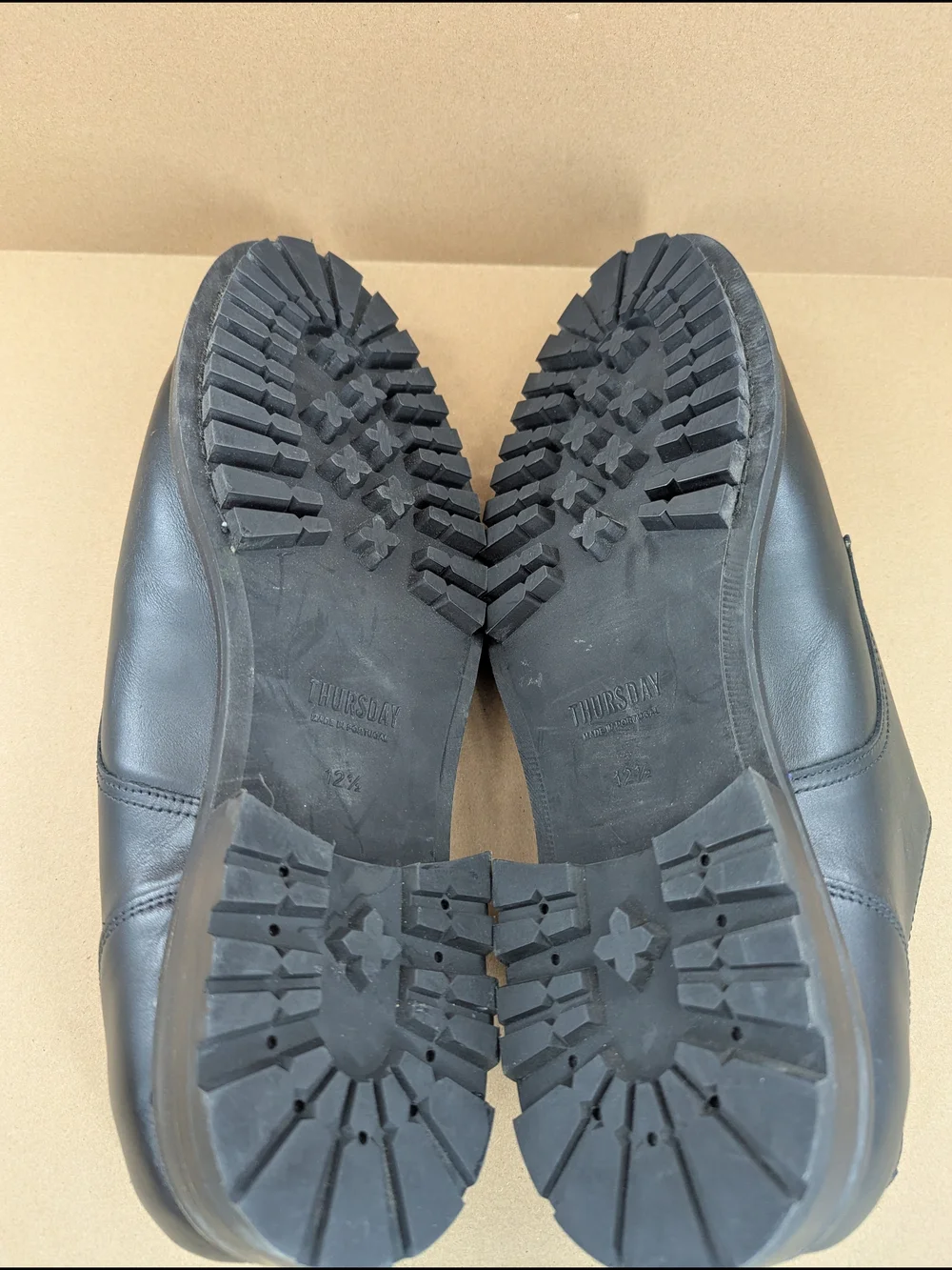 Thursday Leather Oxford Dress Shoes Lace Up Mens 12.5 Black Academia Classic
